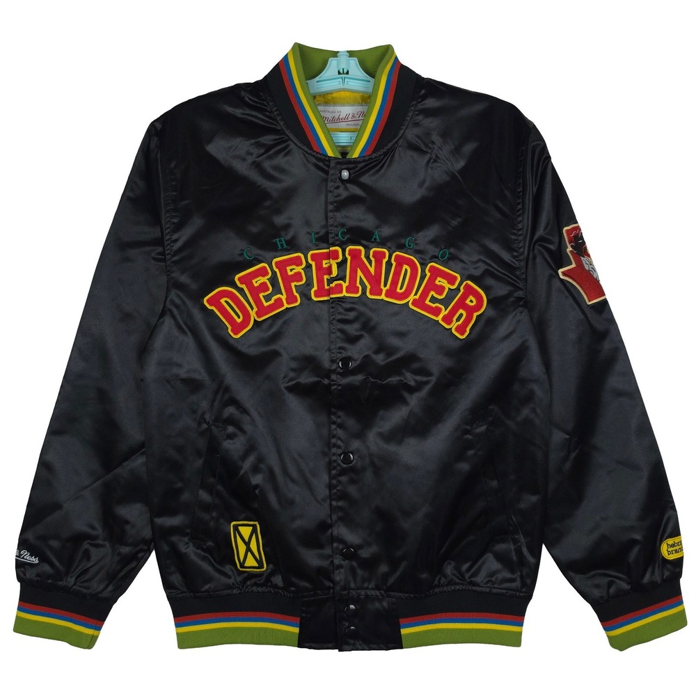 Hebru Brantley Mitchell‎ & Ness Small Varsity Jacket Cut & Sew Art Black NWT